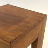 Vintage 1970s side table in minimalist wood