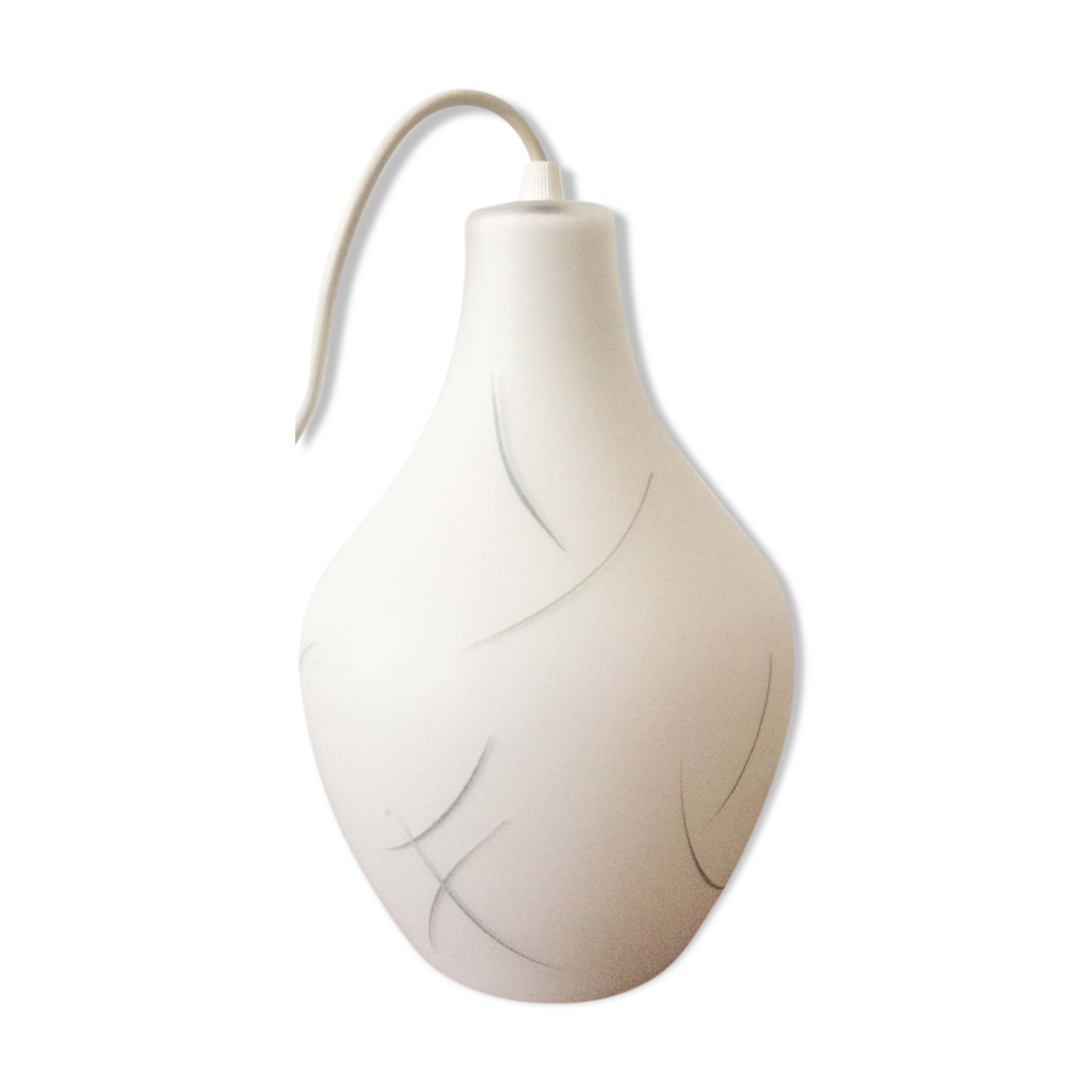 Old opaline hanging lamp