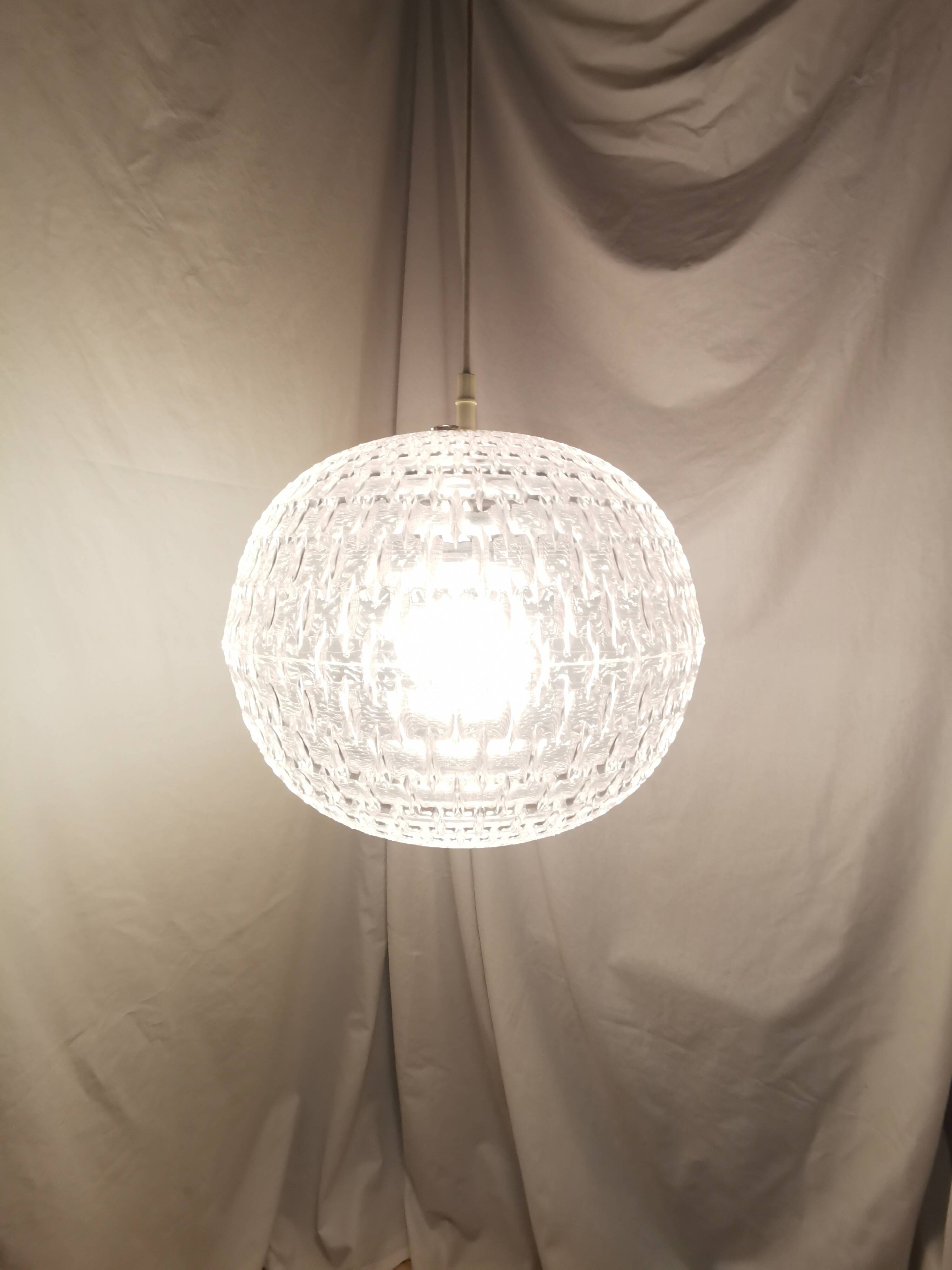 Aloys Gangkofner pendant light for Erco, Germany, Space Age, 1970.