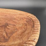 Large carved wall shelf – Stylized goat and billy goat in exotic wood