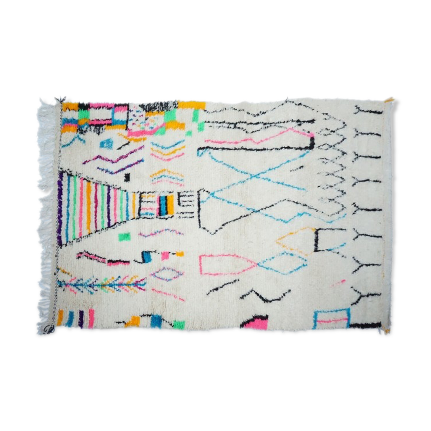 Colorful Berber carpet 265x146cm