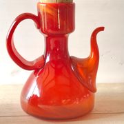 Set vases and coffee maker orange Moorish Vieil