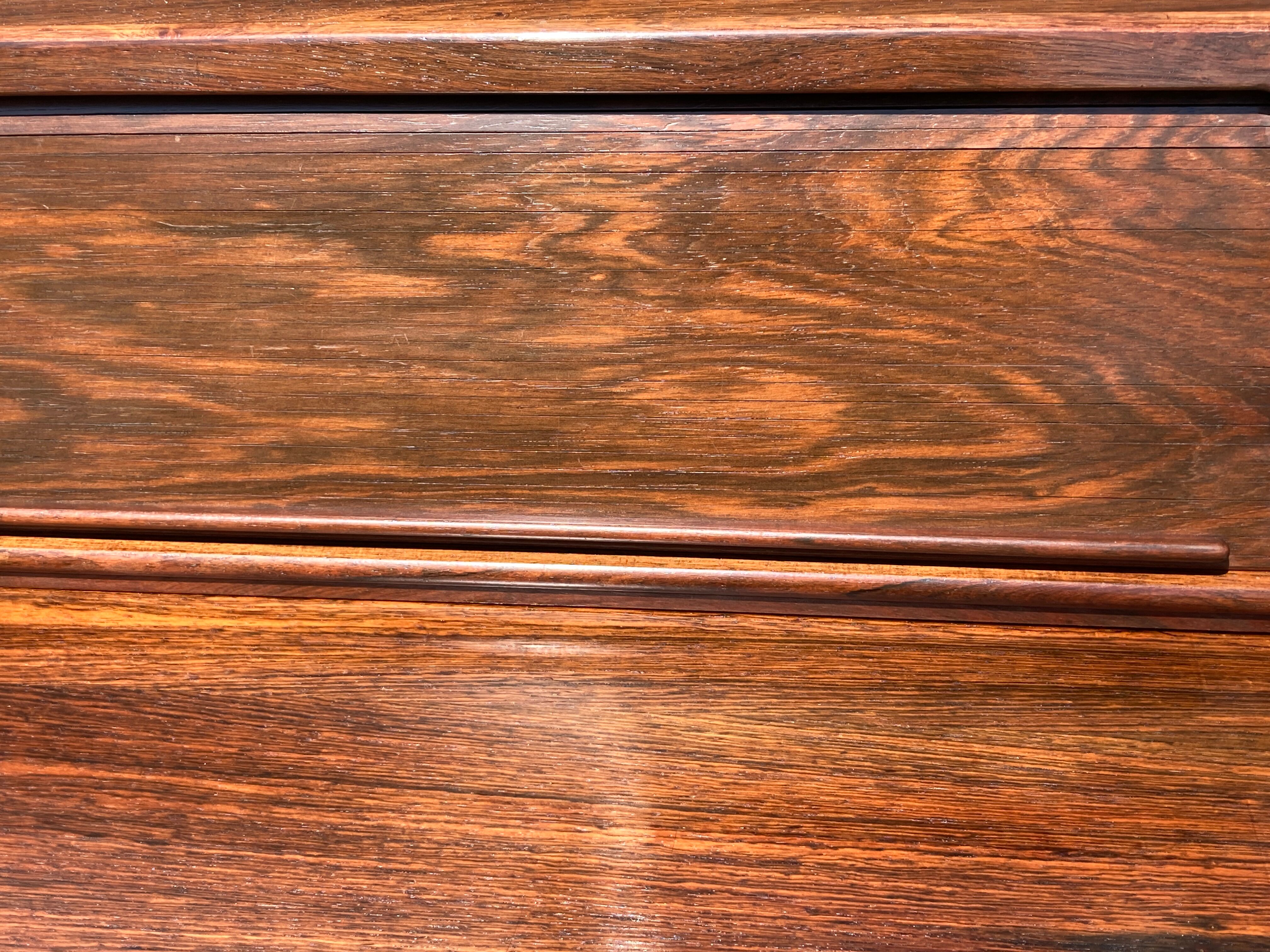 Gianfranco Frattini for Bernini, rosewood writing desk model 530, 1950s Italian