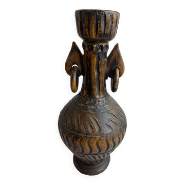 Vase en terre cuite à anneaux