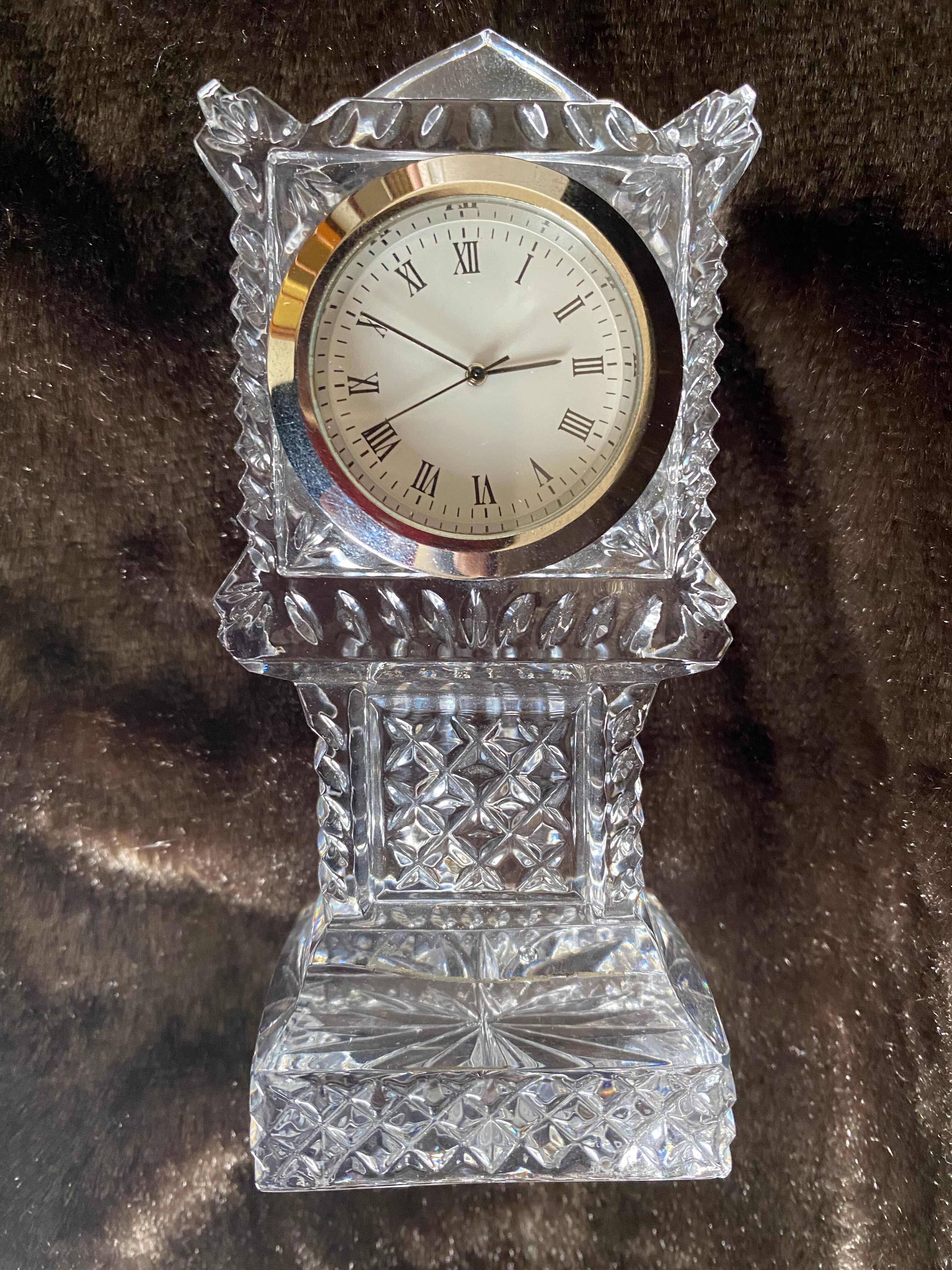 Vintage crystal table alarm clock