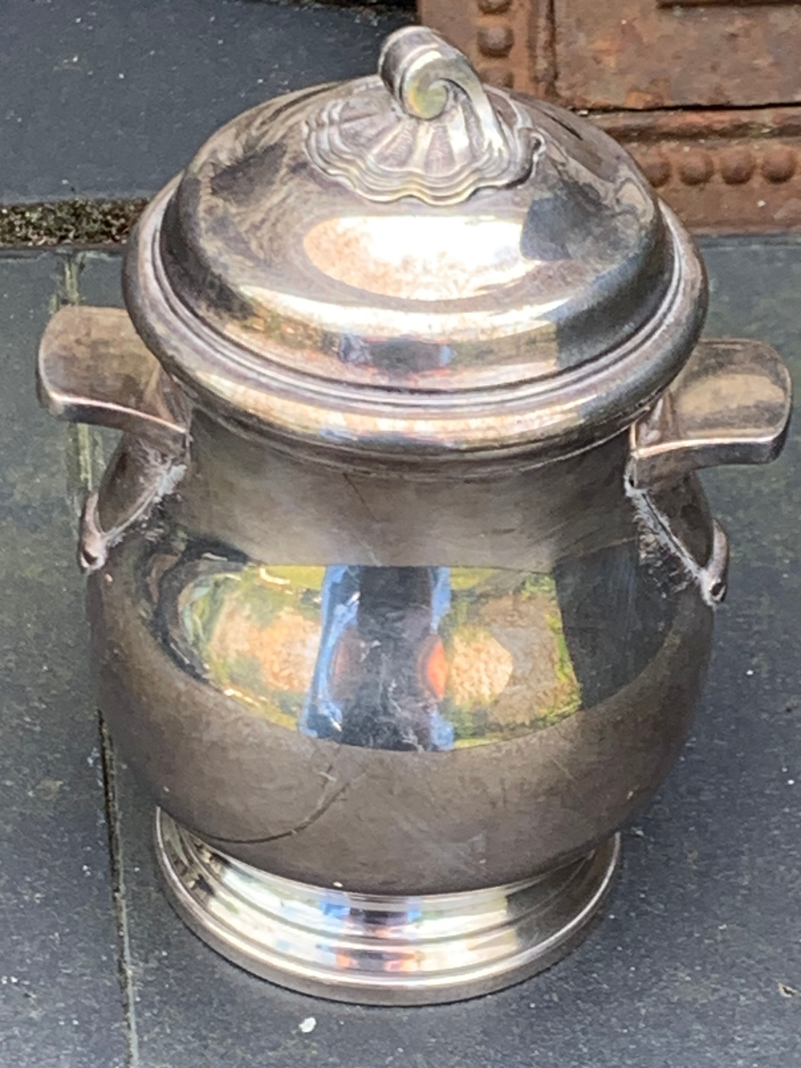 Coffee set in silver metal Orbrille hallmark