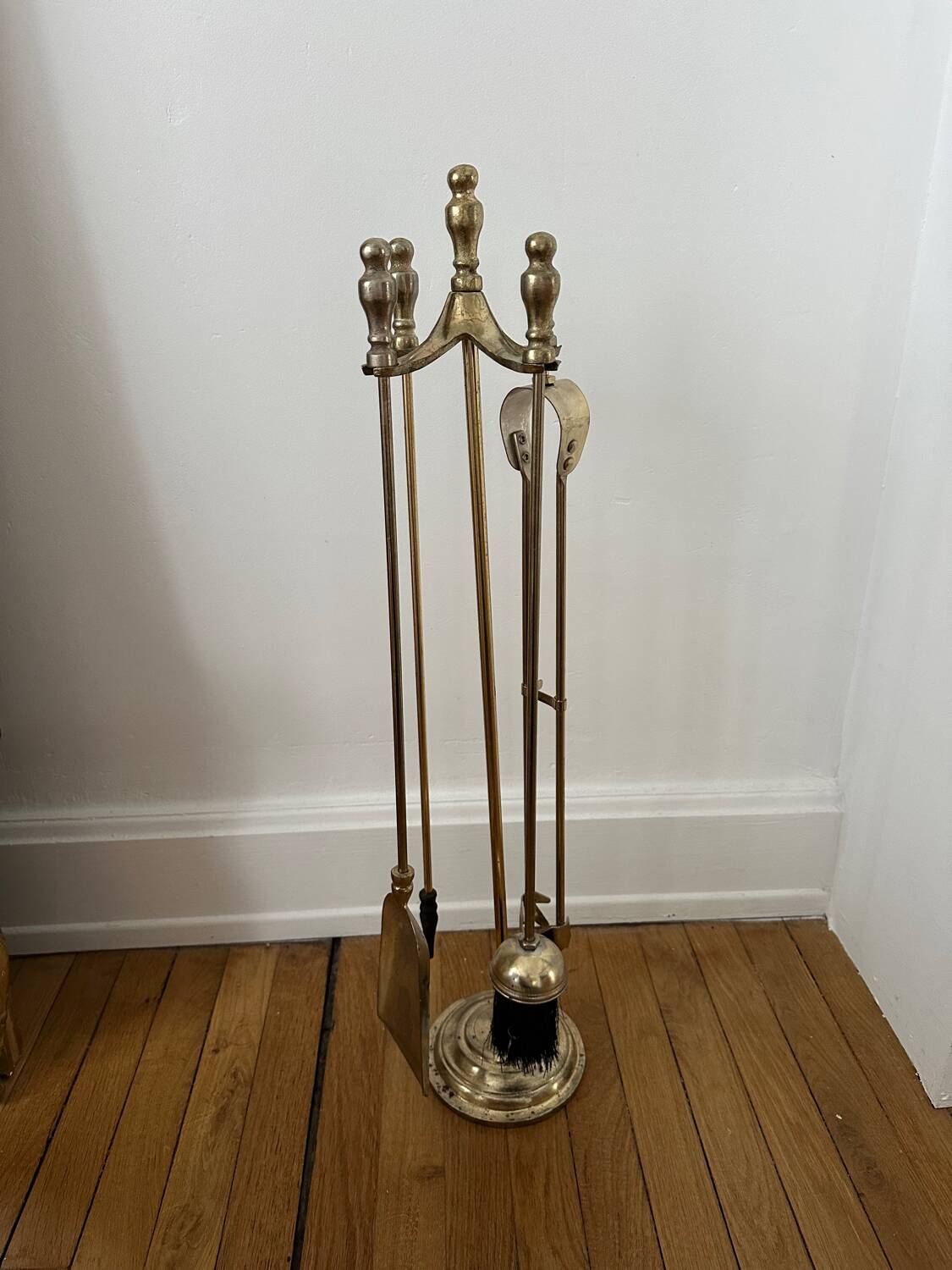 Vintage gold mantelpiece