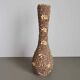 Vintage French shell vase 1960s brutalist coastal decor