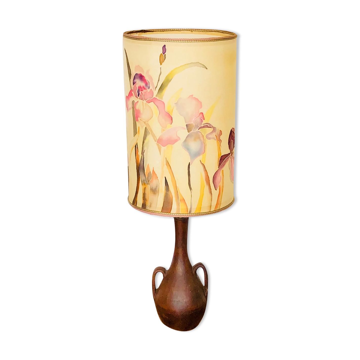 Vintage stoneware table lamp