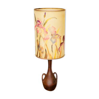 Vintage stoneware table lamp