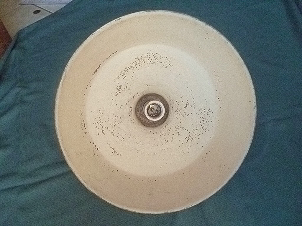 Painted steel tole suspension, vintage