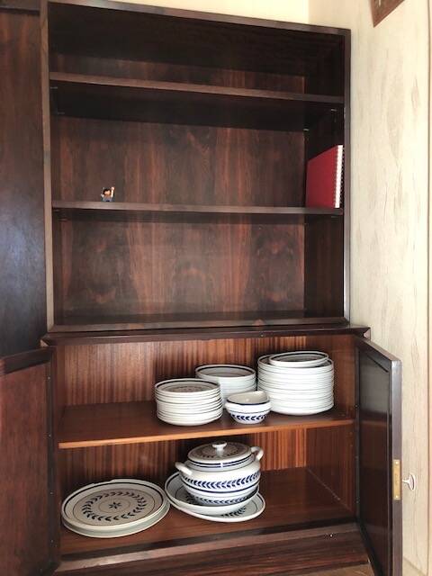 Library set/Dish cabinet rosewood Danish manufacture