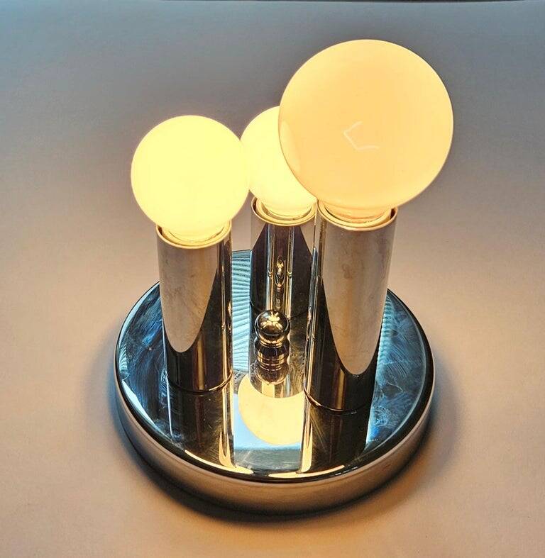 Mid-Century Modern Wall or Ceiling Lamp, Flush Mount, Sölken Leuchten, 1970