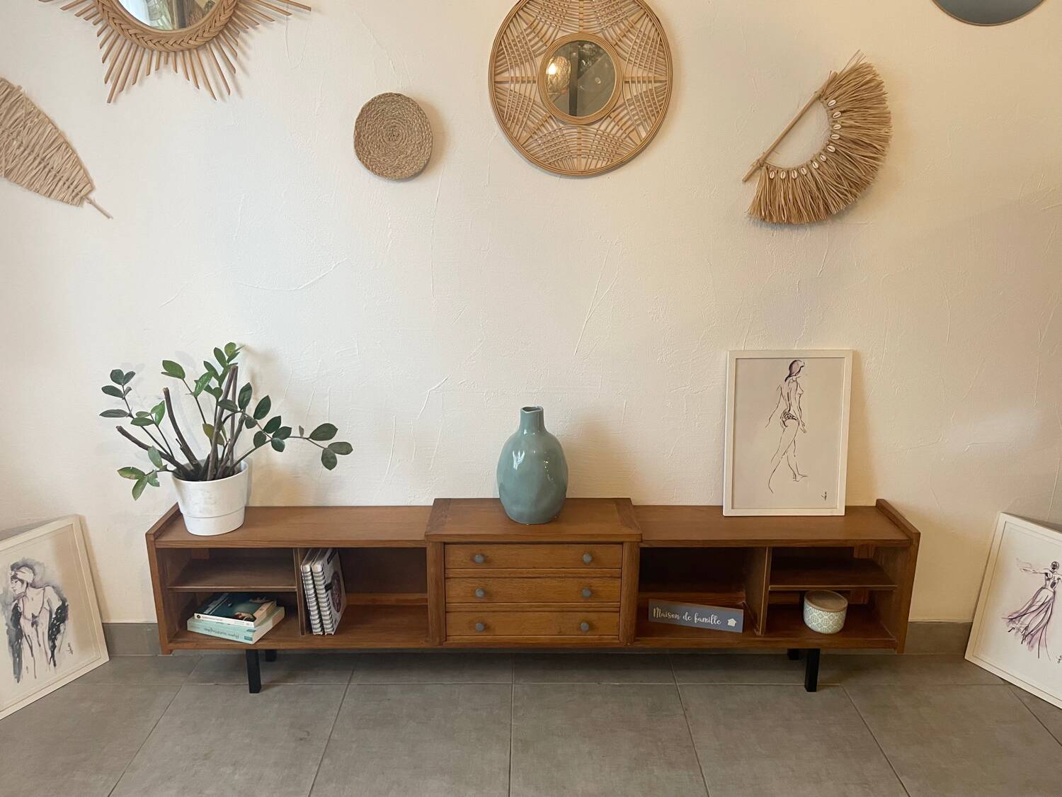 Vintage low sideboard (shallow)