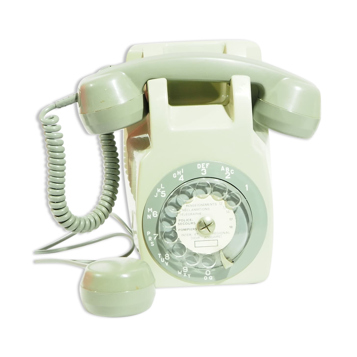 Hanging rotary dial phone