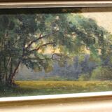 Ancient forest and landscape painting