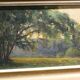 Tableau ancien foret et paysage