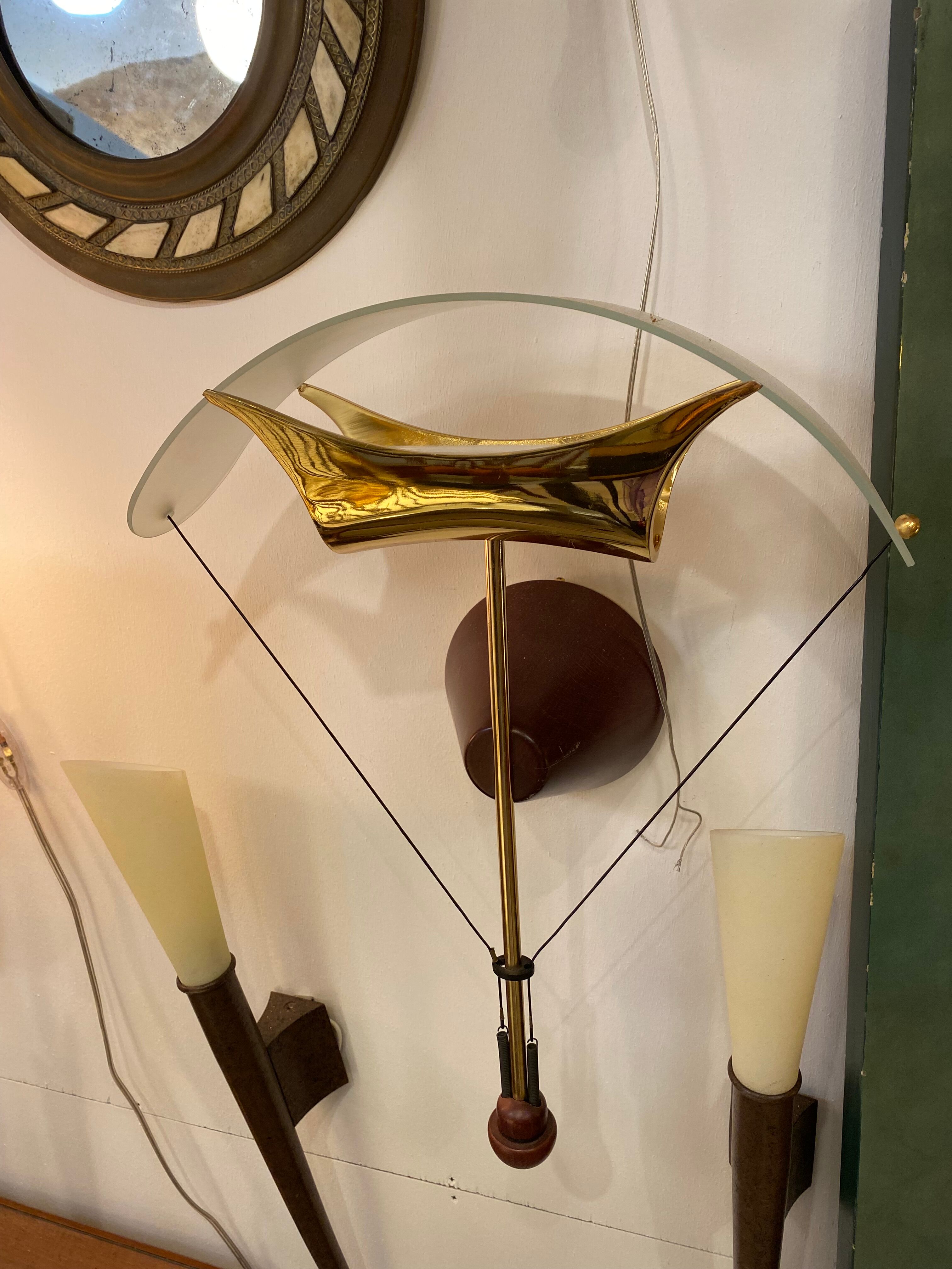 Vintage parachute sconce