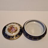 Limoges Blue Porcelain Candy Scene