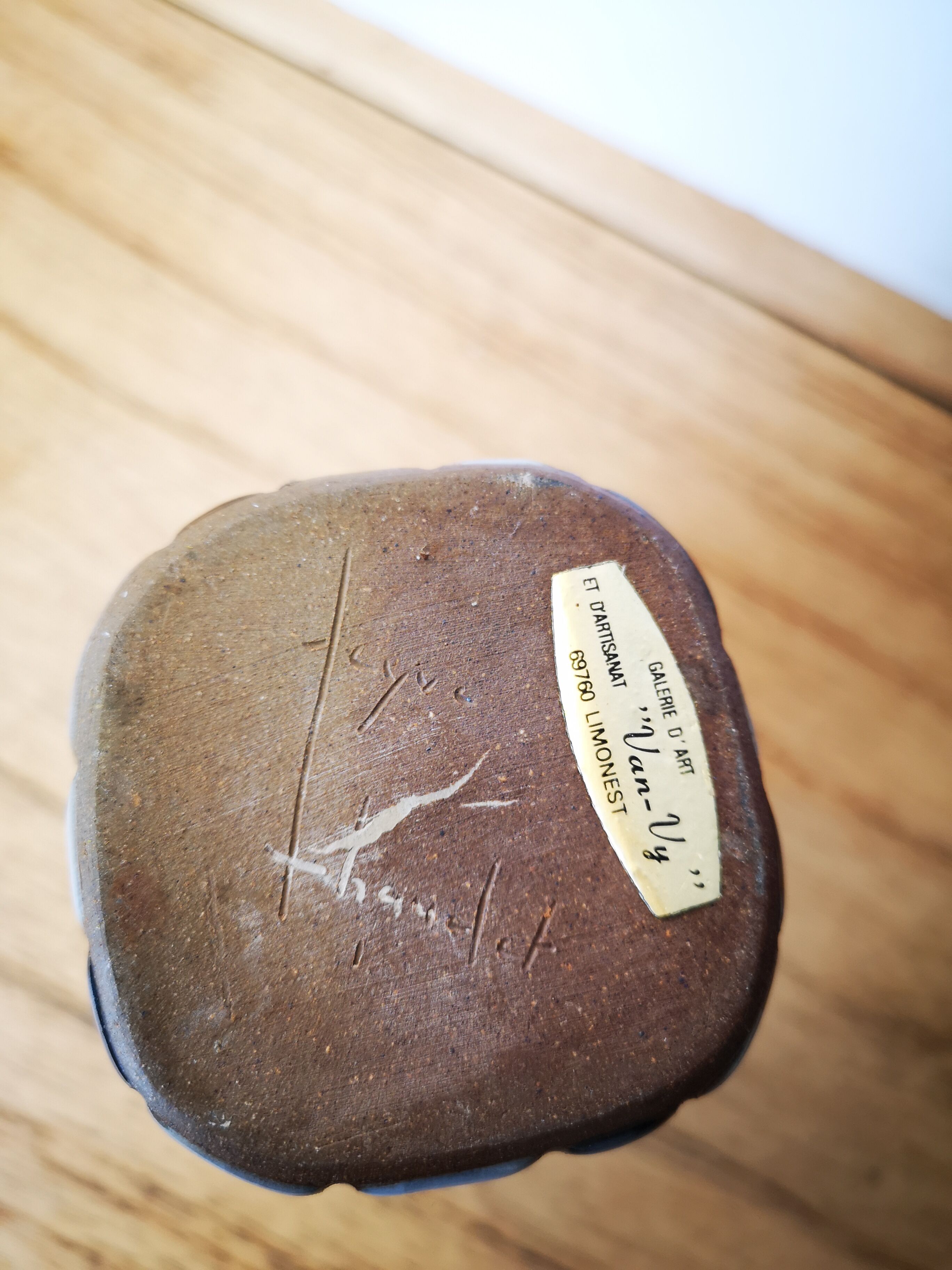 60s design ceramic vase by Yvonne Seyve and Josiane Chaudet