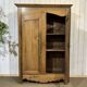 19th-century country wardrobe in blonde chestnut.