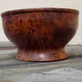 Wooden footed bowl