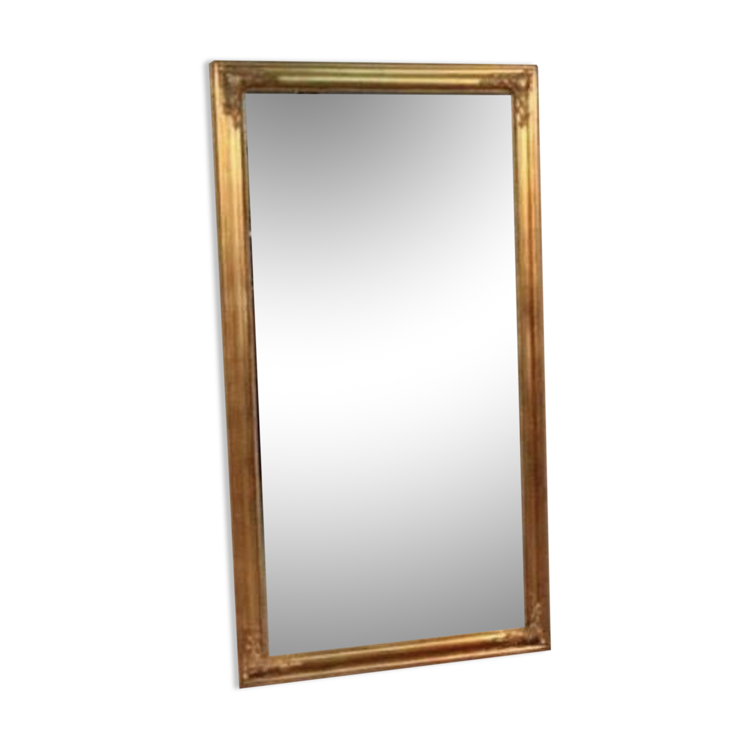 Wall mirror - baroque crystal - wood, golden