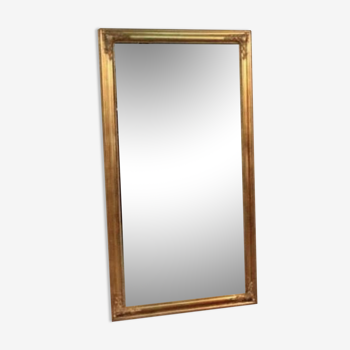 Wall mirror - baroque crystal - wood, golden