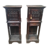 Pair of Gothic credenzas
