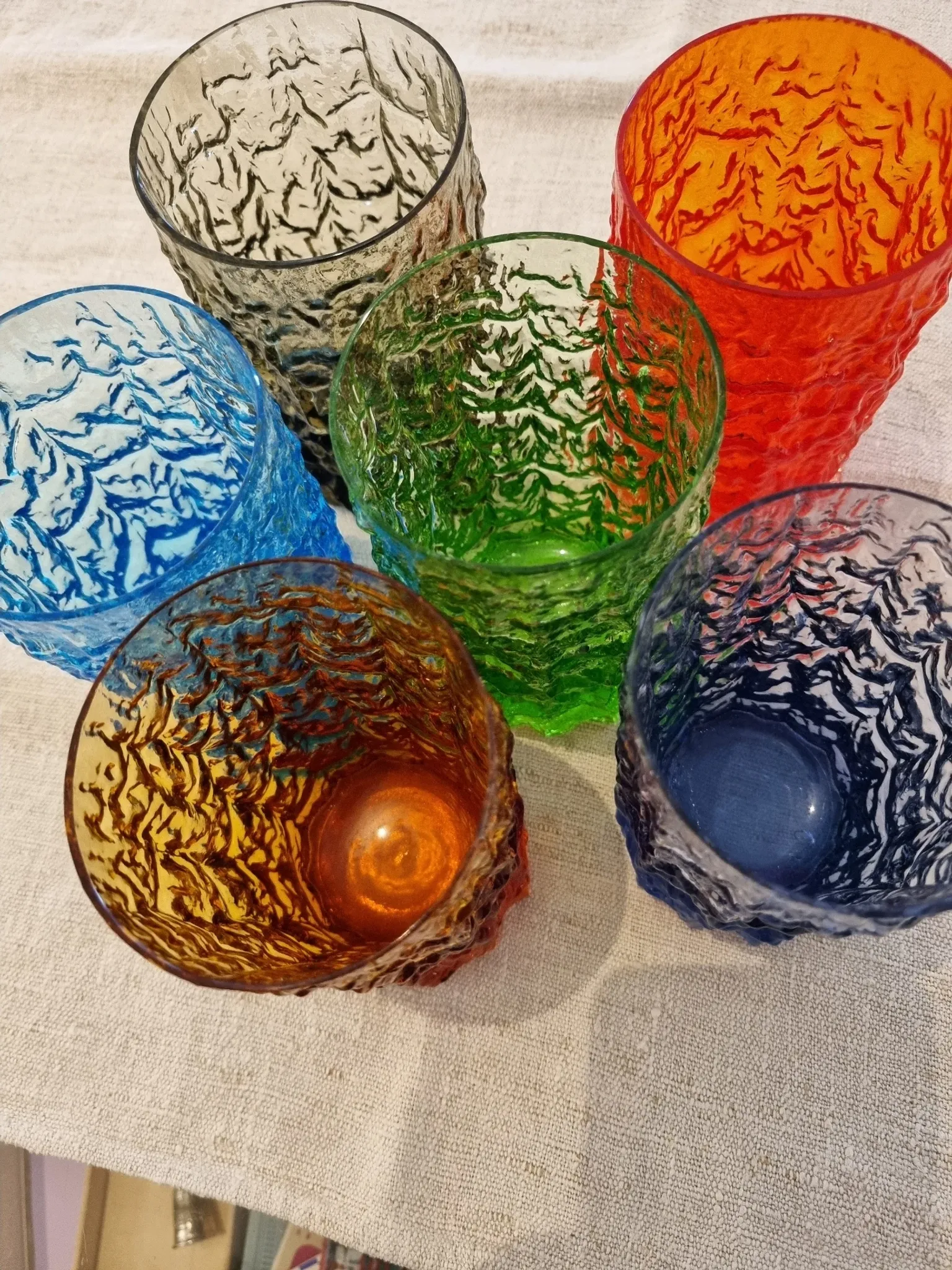 Set of 6 Geoffrey Baxter glasses