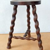 Tripod stool spiral feet