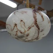 Art Nouveau Glass Pendant, Czechoslovakia, 1920s