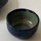 midcentury enamelled and signed ceramic bowl/tray