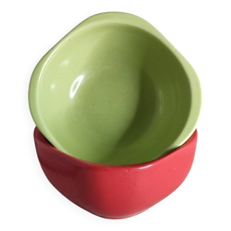 Colorful square bowls