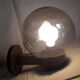 Applique  Delmas  globe « fumé » lampe