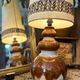 Vintage ceramic floor lamp from the 70s