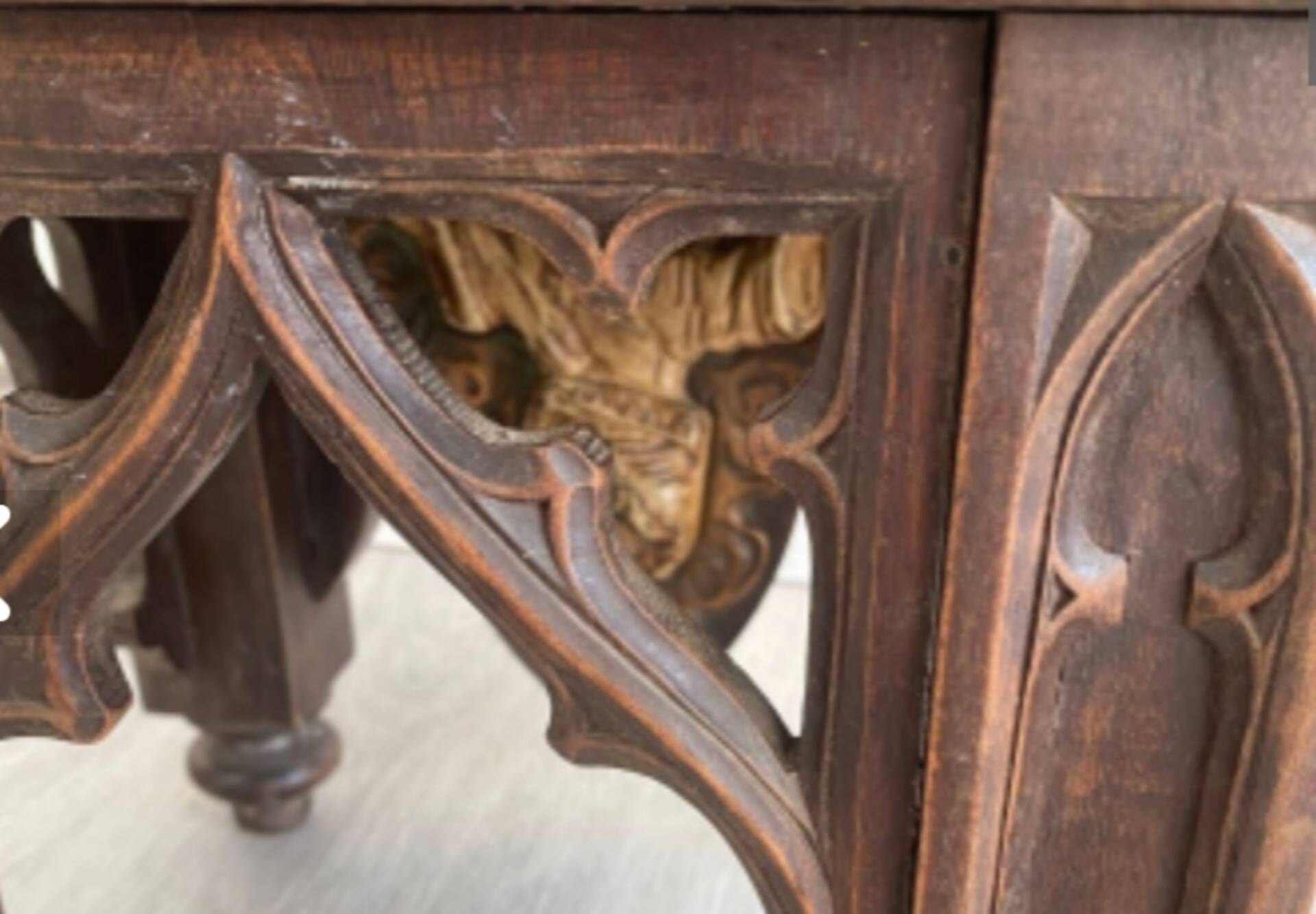 Ancient Gothic seat