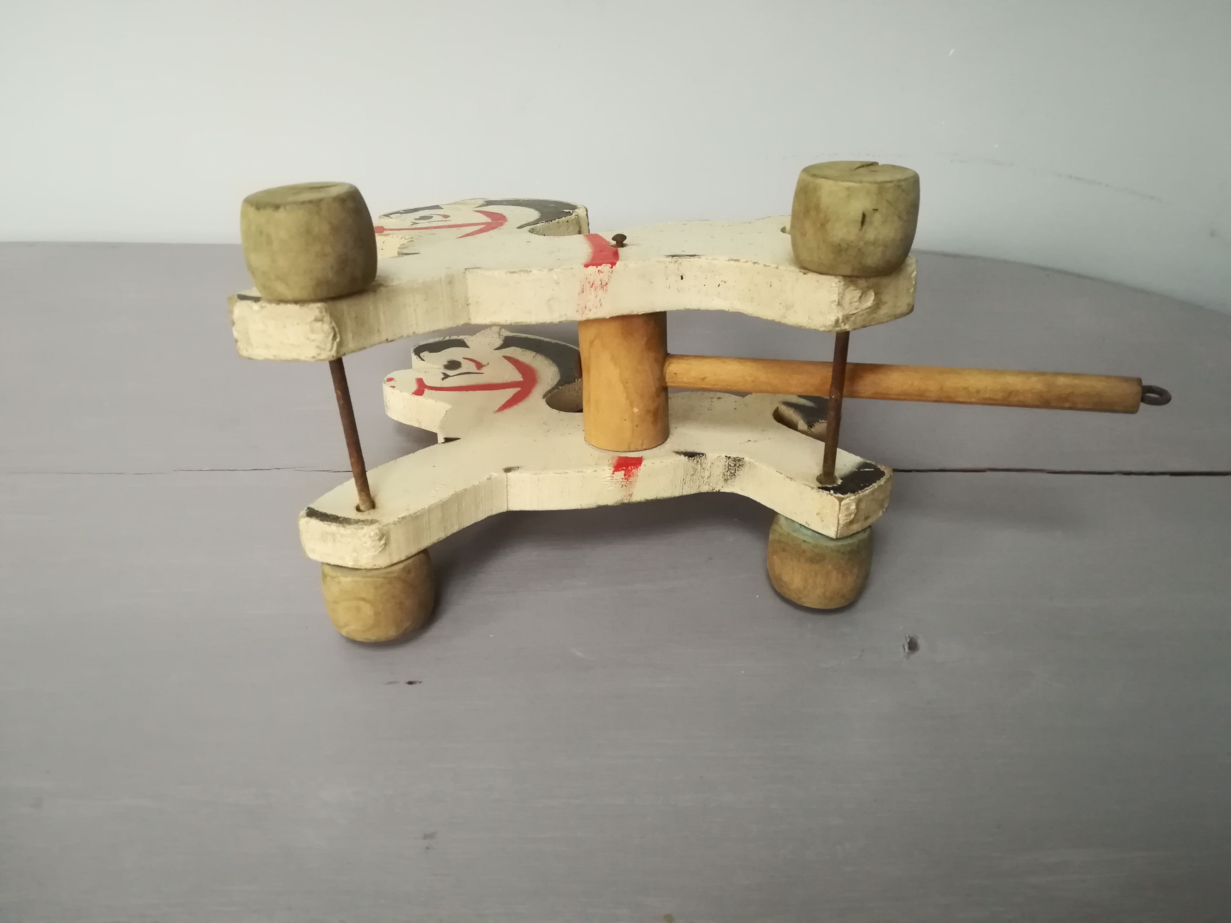 Attelage chevaux bois