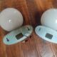 Rare pair of 70s wall lights