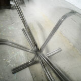 Orange coffee table smoked glass