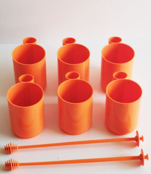 Service to orangeade 9 set designed by Jean-Pierre Vitrac in 1970.
