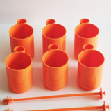 Service to orangeade 9 set designed by Jean-Pierre Vitrac in 1970.