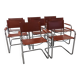 Série de 8 fauteuils cantilever modèle MG5 Made in Italy