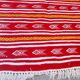 Handmade white and yellow red carpet 72x107cm