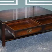 Vintage Military Coffee Table in Brass
