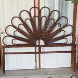 Bamboo and rattan headboard