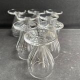 8 Saint Louis Béarn liqueur glasses