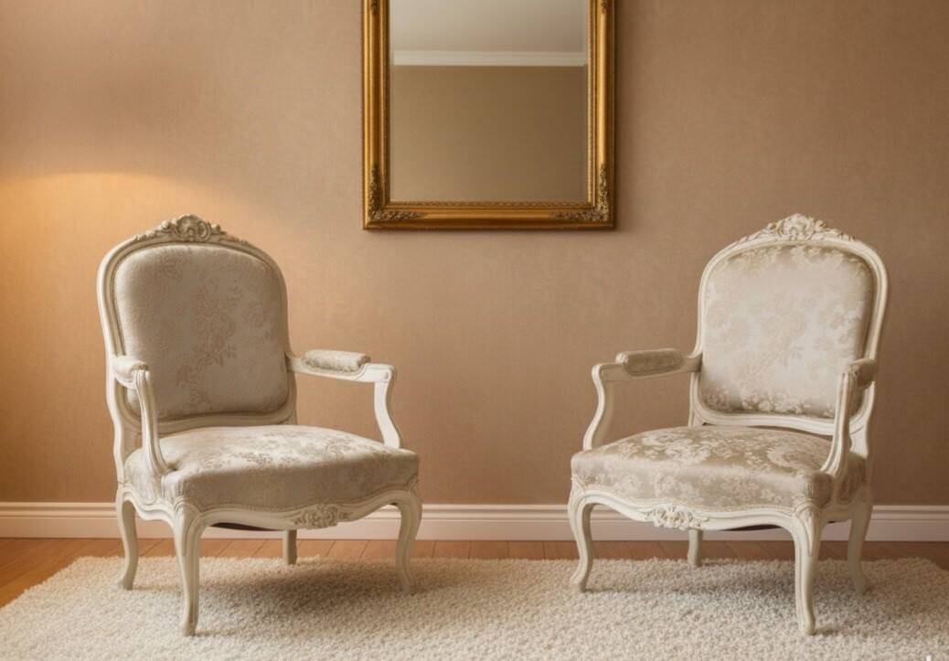 Paire de fauteuils style Louis XV, XXème s.