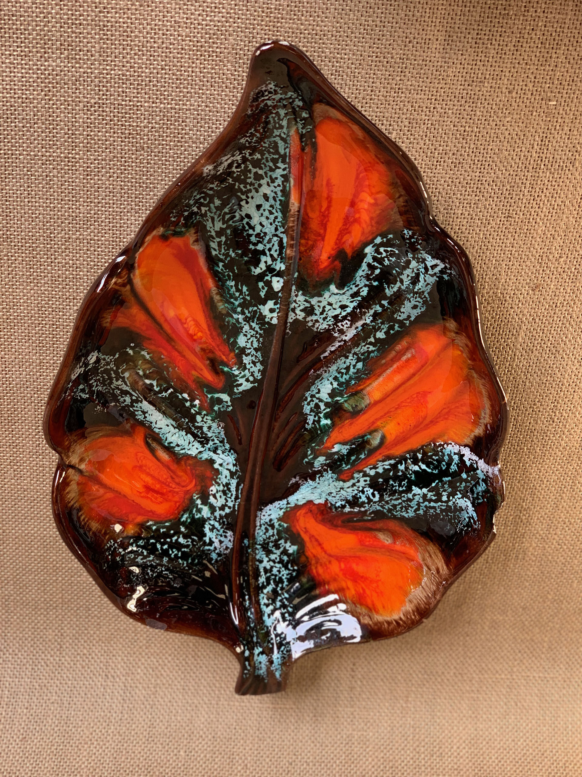 Pocket tray multicolored ceramic Vallauris unsigned