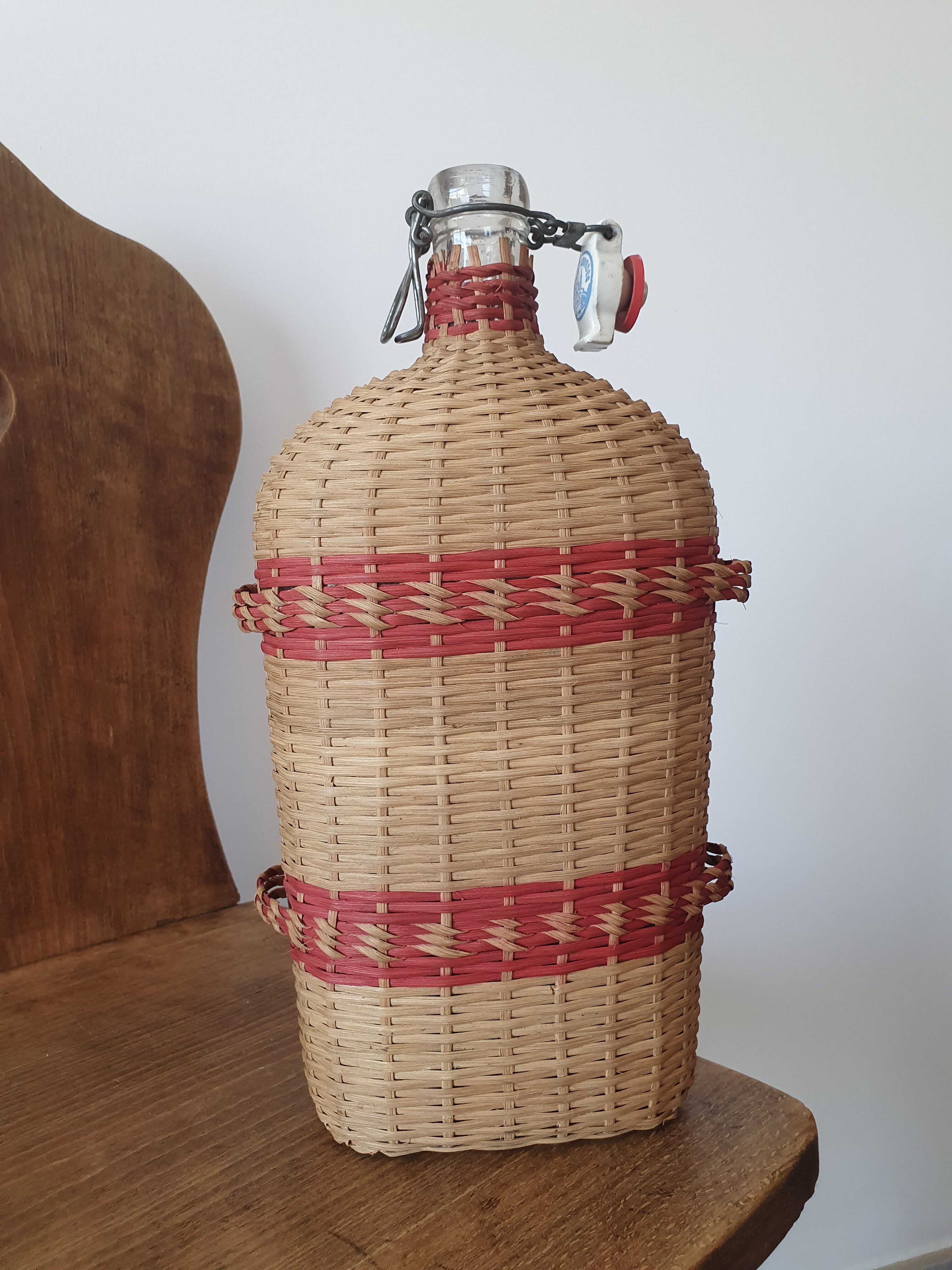 Ancient bottle of pilgrimage Lourdes